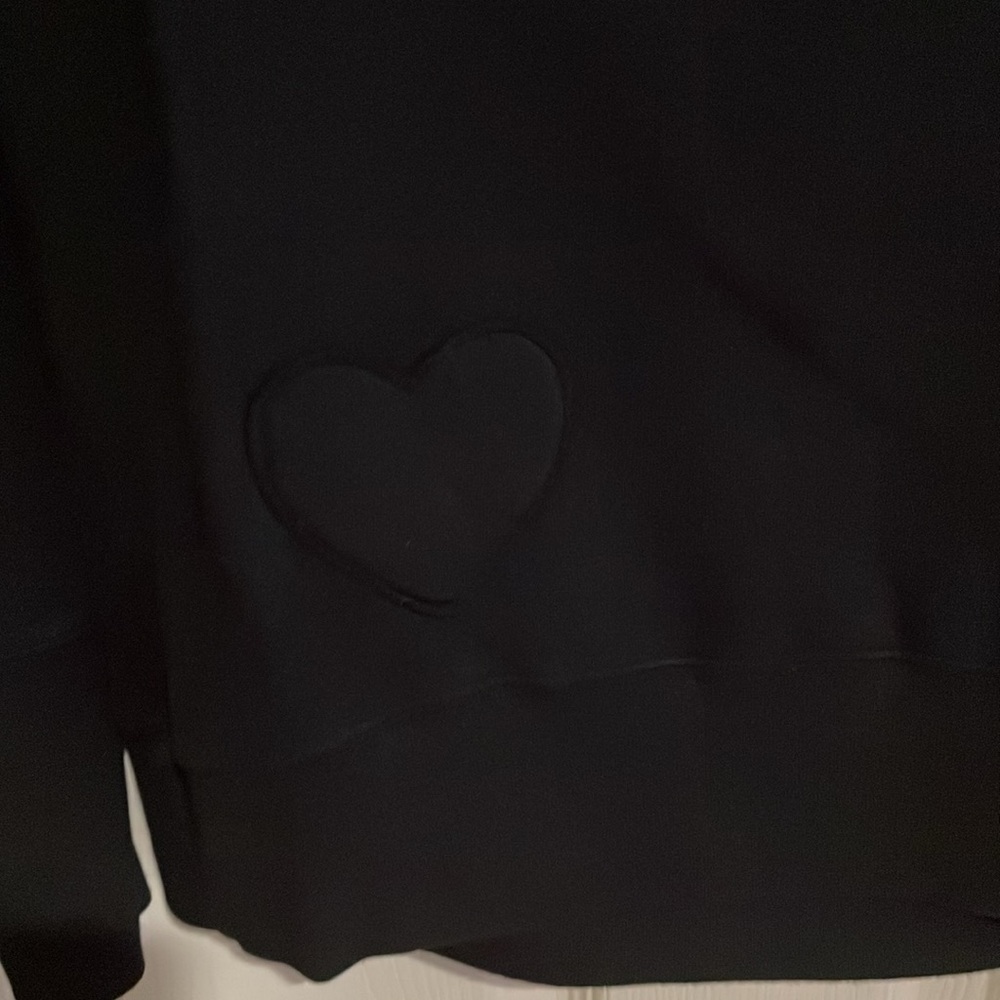 Vintage Y2K Juicy Couture "Juicy" sweatshirt with crest in black/silver size sm - Picture 6 of 6